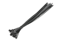 Nylonové sťahovacie pásky 9 x 600 mm, 25 ks, čierna
