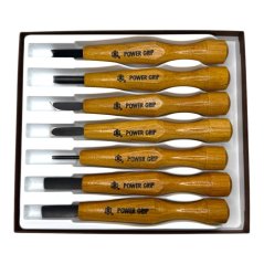 Sada řezbářských dlát MIKISYO Power Grip - 7 kusů, pevná papírová krabička