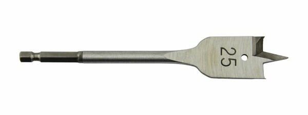 Plochý vrták do dřeva, 6 - 40 mm, šestihranné upínání