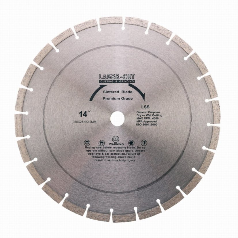 L001220 - Diamantový kotouč segmentový 350 x 25,4 x 12mm LSS