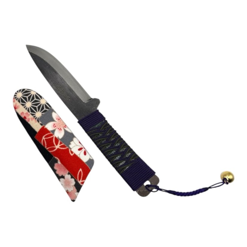 Japonský nůž Higonokami BANNOU z bílé oceli Warikomi - 150 mm, originální barevné kombinace