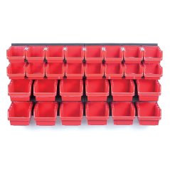 Závesný panel s 28 boxmi na náradie ORDERLINE 800x165x400mm