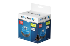 Kruhový kartáč s hřídelí 100 mm, M14, ocelový drát, 0,5mm