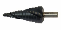 Stupňovitý vrták OREN HSS TiAlN so špirálovou drážkou 6-30 mm