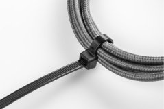 Nylonové sťahovacie pásky 3,6 x 140 mm, 100 ks, čierna