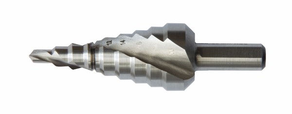 Stupňovitý vrták OREN HSS se spirálovou drážkou 4-20 mm (po 2 mm)