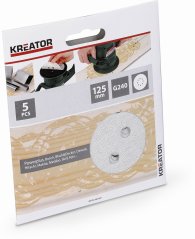 5X Brusný papír 125mm na barvu G240