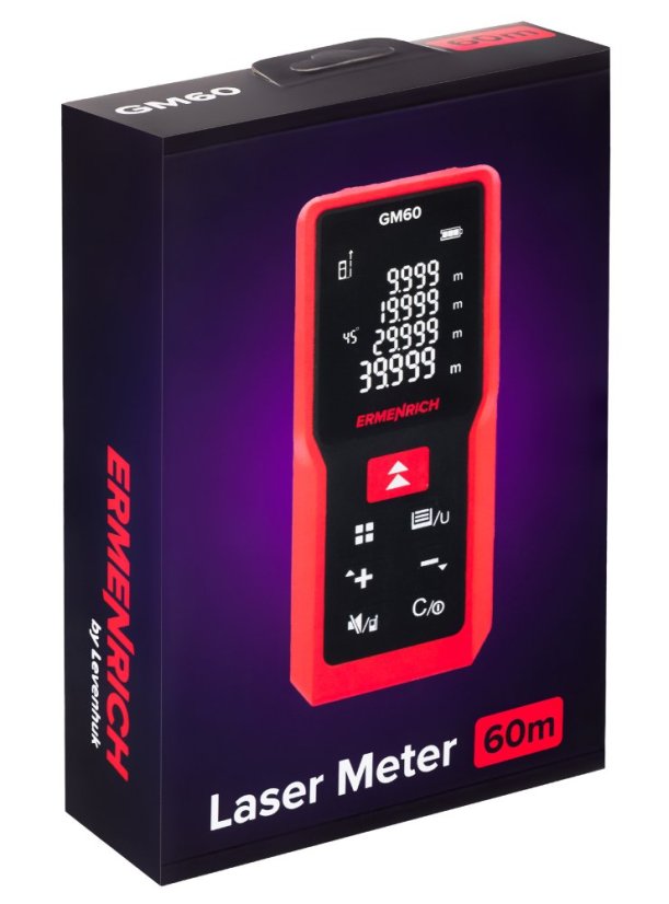 Laserový měřič Ermenrich Reel PRO GM60