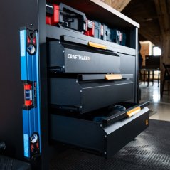 Ponk se skříňkou a šuplíky - dílenský nábytek CRAFTMAKER Storage & Workshop F30