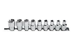Sada bitových zásuviek Torx 1/2", 9 ks, CrV50BV30