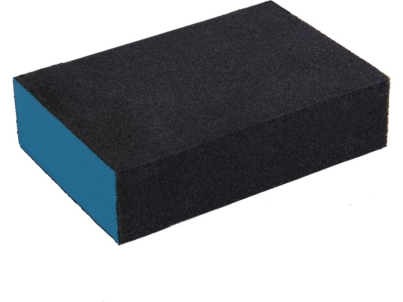 Brúsna huba, 100x70x25mm, P180, štvorstranná, abrazivo-korund Brúsna huba, 100x70x25mm, P180, štvorstranná, abrazivo-korund