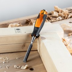 Truhlářské dláto PONY JORGENSEN s pogumovanou rukojetí - 12 mm