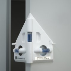 Japonská rohová vodováha SHINWA s magnetom a stupnicou