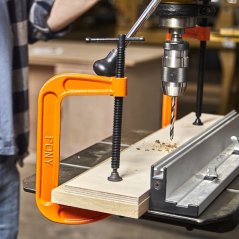 Litinová C-svorka PONY JORGENSEN Light Duty - rozpětí 15 cm