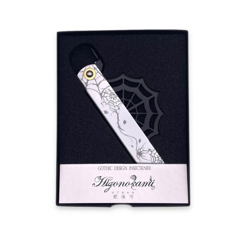 Japonský zavírací nůž Higonokami ARANEA SPIDER z modré oceli Warikomi - 120 mm, PL/BL