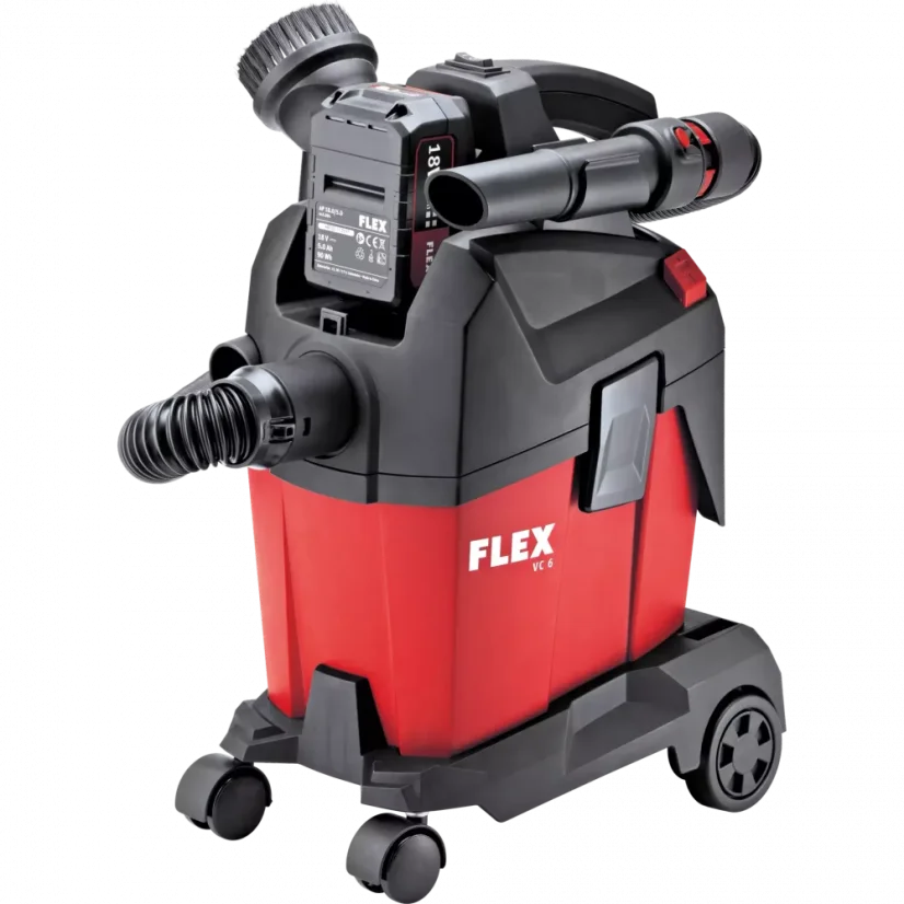 Aku vysávač s manuálnym čistením filtra 18V, 6 l, trieda L FLEX VC 6