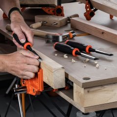 Sada 3 plochých truhlářských dlát PONY JORGENSEN - 12 / 19 / 25 mm