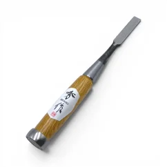 Japonské truhlářské dláto SHUSAKU OIRE NOMI, rukojeť z červeného dubu, 12 mm