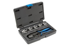 Lisovací kleště s vyměnitelnými čelistmi 6 ks