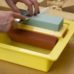 Sada japonských brusných kamenů SK11 s vaničkou - zrnitost 220, 1000 a 3000