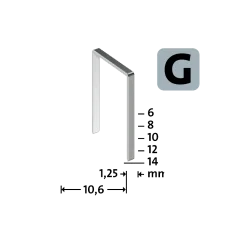 Sponky NOVUS - G 11 (na výber 6 - 14 mm)