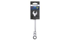 Kombinovaný račňový kľúč s flex hlavou, CrV oceľ, 8 mm, 72T