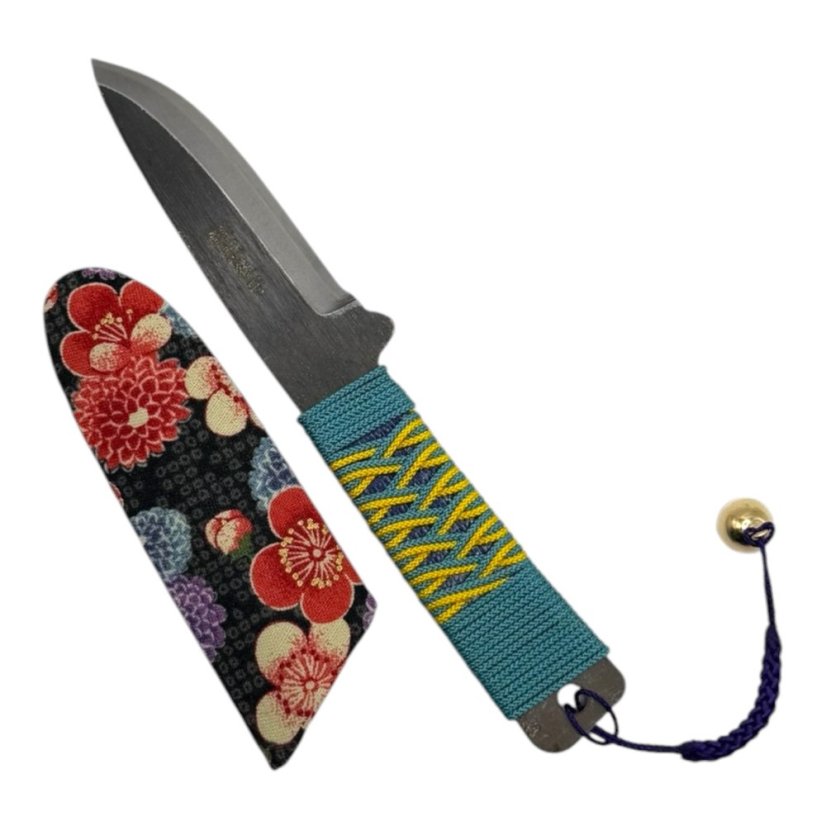 Japonský nůž Higonokami BANNOU z bílé oceli Warikomi - 150 mm, originální barevné kombinace