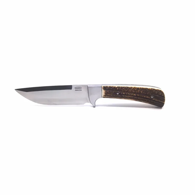 Lovecký nůž LES široký - 398 materiál držadla - střenky paroh