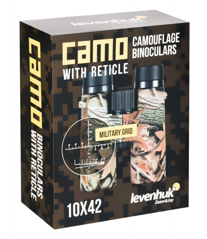 Binokulární dalekohled se zaměřovačem Levenhuk Camo 10x42