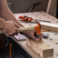 Tesařské kladivo PONY JORGENSEN s dřevěným topůrkem Hickory - 454 g