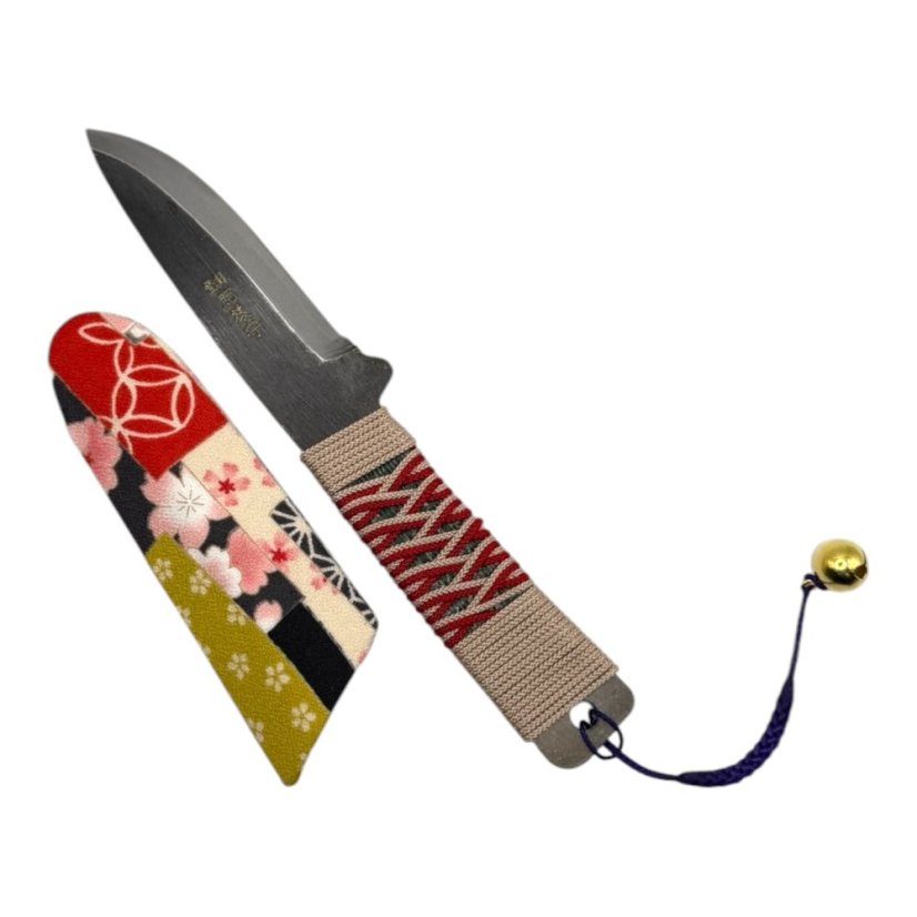 Japonský nůž Higonokami BANNOU z bílé oceli Warikomi - 150 mm, originální barevné kombinace