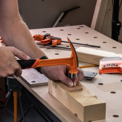 Tesařské kladivo PONY JORGENSEN s frézovanou úderovou plochou - 454 g