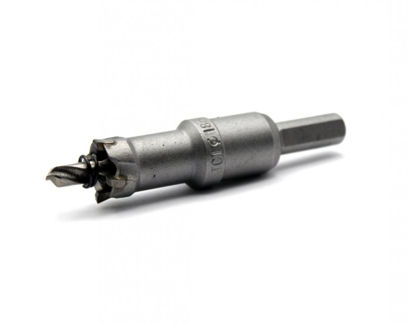18,5 mm TCT vykružovací korunka do kovu/nerezu