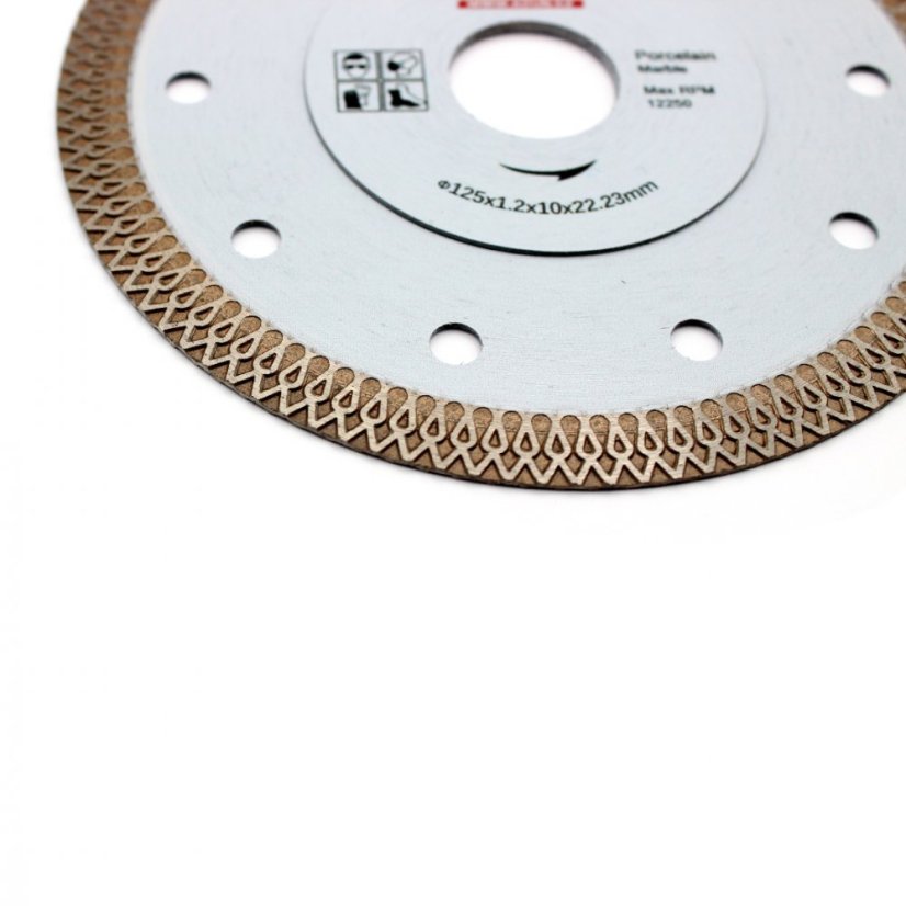 125 mm Diamantový řezný kotouč na dlažbu a mramor GLAZE