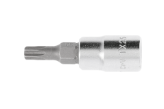 Tamper torx bitová zásuvka s otvorom 25 mm, 1/4"