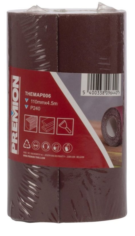 Role brusného papíru 4,5m x 110mm G240