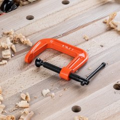 Litinová C-svorka PONY JORGENSEN Light Duty - rozpětí 6,4 × 6,4 cm