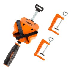 Rohová svorka 90° PONY JORGENSEN s rozpětím čelistí 5 cm