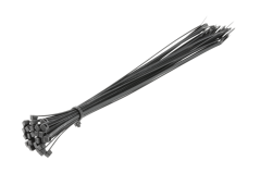 Nylonové sťahovacie pásky 3,6 x 300 mm, 25 ks, čierna