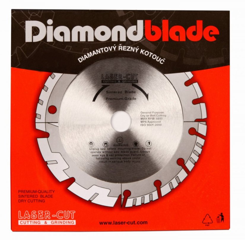 L001230 - Diamantový kotouč segmentový 300 x 25,4 x 10mm LST