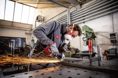125 mm variabilní úhlová bruska s rozsahem otáček 1500 W FLEX