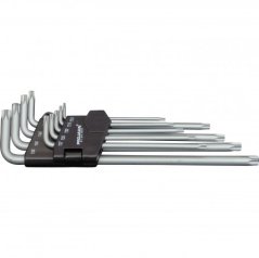 Sada L-kľúčov Torx 10-50 extra long 9ks