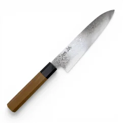 Prémiový japonský nůž Gyuto MIKI HAMONO, V-GOLD 10, ořech, 180 mm