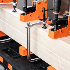 Kovaná stolařská svorka PONY JORGENSEN s žebrem - 17 × 7,5 cm