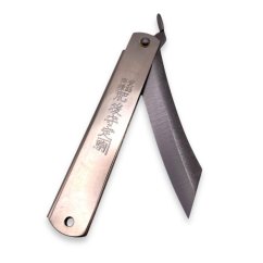 Japonský zatvárací nôž Higonokami ZENKOU - celooceľový - 120 mm, strieborný