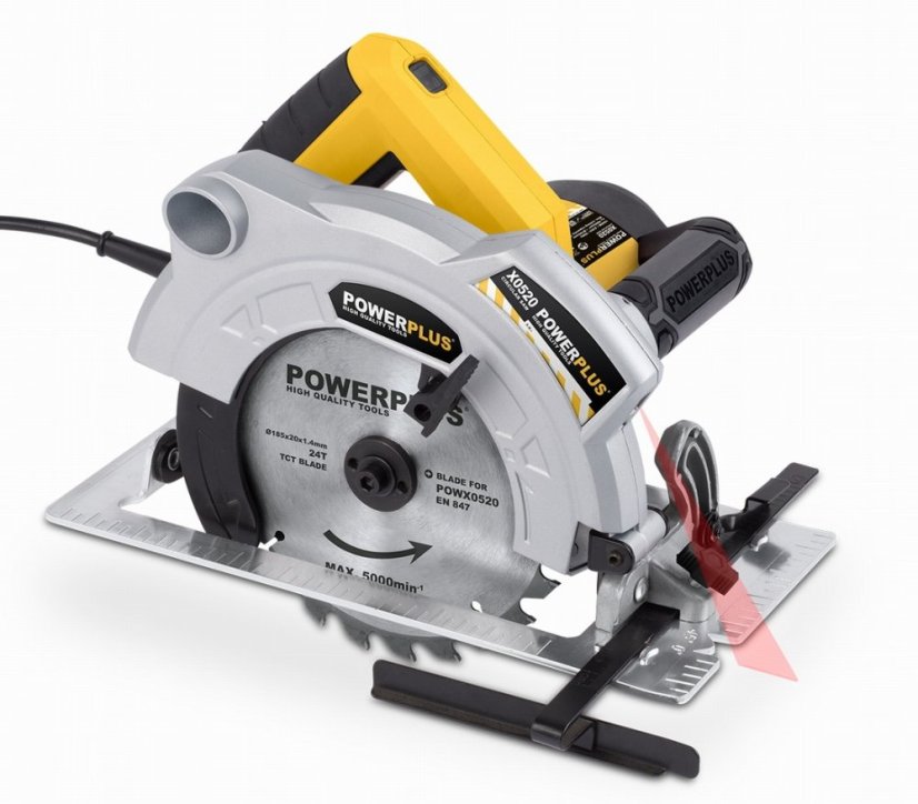 POWX0520 - Okružná píla 1 500 W - 185mm
