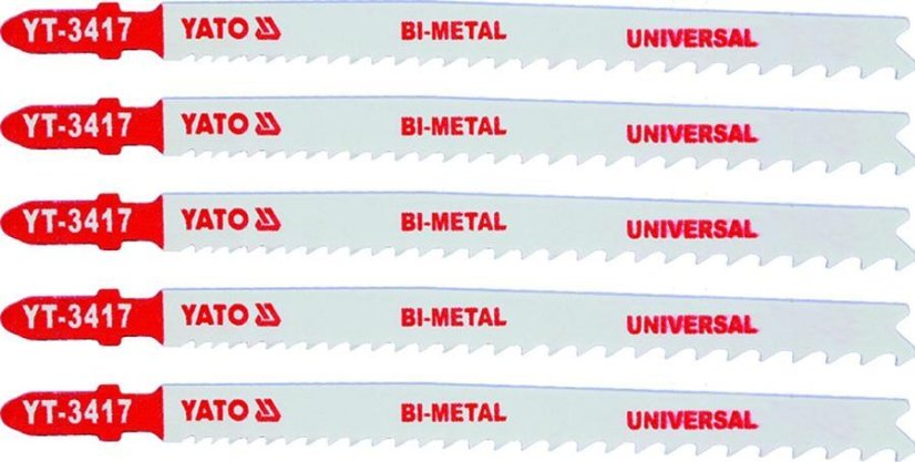 5 ks BI-METAL pilový list do přímočaré pily 130 mm UNI TPI10-5