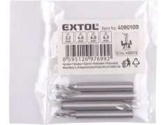 Stopkové frézy, sada 4ks, ⌀3,2-4-6-6,3mm, HSS6542