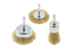 Kruhový kartáč, sada 3 ks, 20, 50, 50mm, ocel