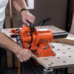 Svěrák PONY JORGENSEN Heavy Duty otočný ve dvou osách - 12,5 cm